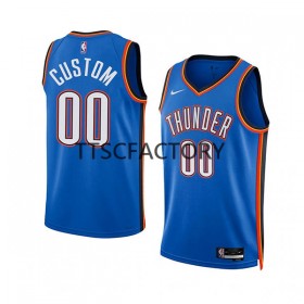 Canotte Uomo Oklahoma City Thunder Personalizzate Nike 2022-23 Icon Edition Blu Swingman